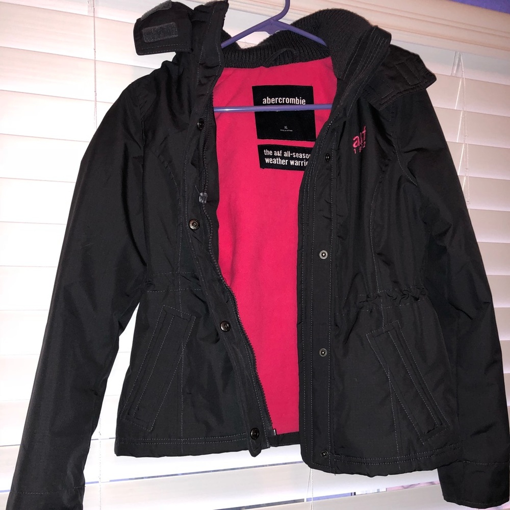 gray abercrombie jacket